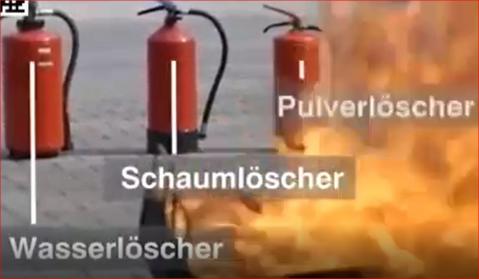 Einfache Bedienung von Feuerlöschern für Jedermann