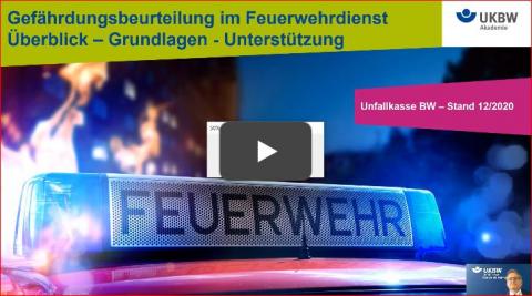 Gefährdungsbeurteilug im Feuerwehrdienst